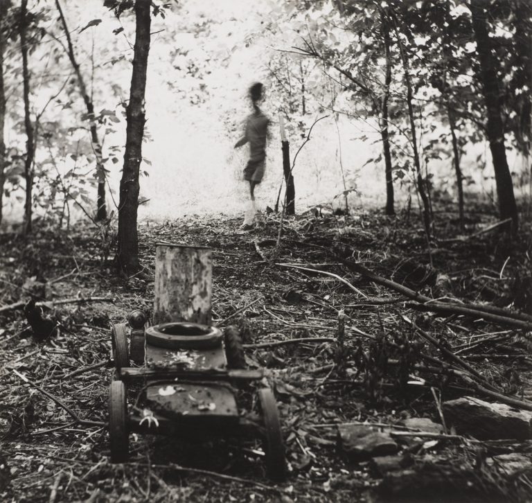 Ralph Eugene Meatyard, Untitled, 1960. Gelatin silver print, 7.5 x 8 inches. Guy Davenport collection, Harry Ransom Center. © The Estate of Ralph Eugene Meatyard.