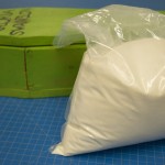 Removed sugar from the coffin and bagged in polypropylene. Photo by Pete Smith.