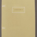 ‘Axiochus” by Edmund Spenser, London, 1592. The only complete copy known, it is a modern binding sympathetically styled after a late 16th century binding to protect the text and respect the period.