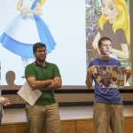 Students present their posters to judges and their classmates. Photo by Pete Smith.