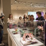 Students in "Advertising and Popular Culture" class receive tour of "Alice's Adventures in Wonderland." Photo by Pete Smith.