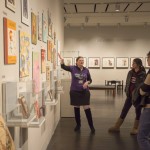 Students in "Advertising and Popular Culture" class receive tour of "Alice's Adventures in Wonderland." Photo by Pete Smith.