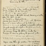 Pages from a commonplace book kept by Nancy Cunard, full of quotes and poems penned by friends in the book. Images courtesy of Harry Ransom Center.