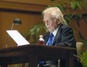 Norman Mailer reads from his forthcoming novel, The Castle in the Forest.