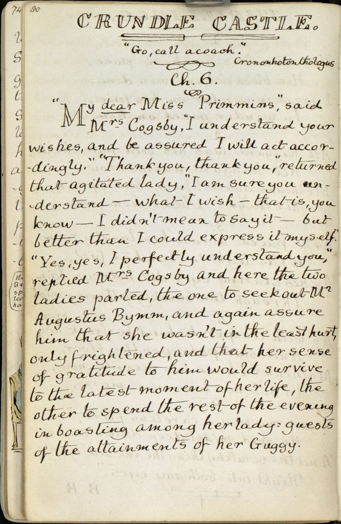 An example of poems. Charles Lutwidge Dodgson, 1832-1898, "The Rectory Magazine," 1850, manuscript. Charles Lutwidge Dodgson Collection, Harry Ransom Center.