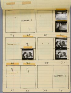 Second leaf of the layout. We can see the area corresponding to three detached photographs.
