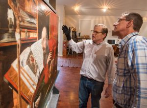 Mark van Gelder and the Ransom Center's Head of Paper Conservation Ken Grant discuss the treatment at van Gelder's studio.