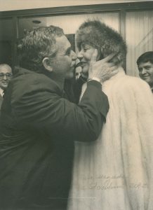 Gabriel García Márquez and his wife, Mercedes, in Sweden for the Nobel prize ceremony, 1982.
