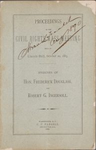 Proceedings of the Civil Rights Mass Meeting (Washington, DC: C.P. Farrell, 1883).