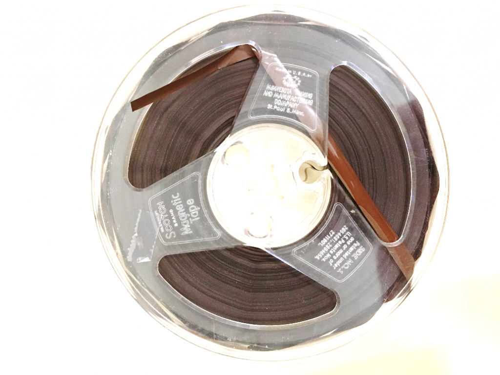 A reel-to-reel tape.
