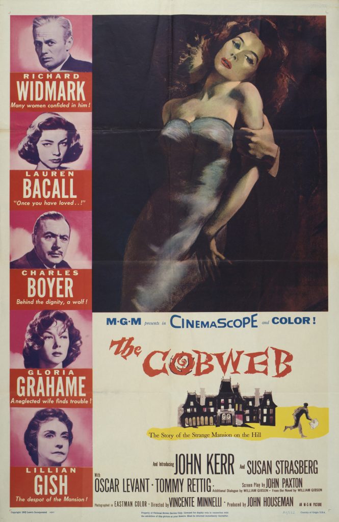The Cobweb, Date: 1955, size: 27x41 inches, from the Interstate Theater Collection
