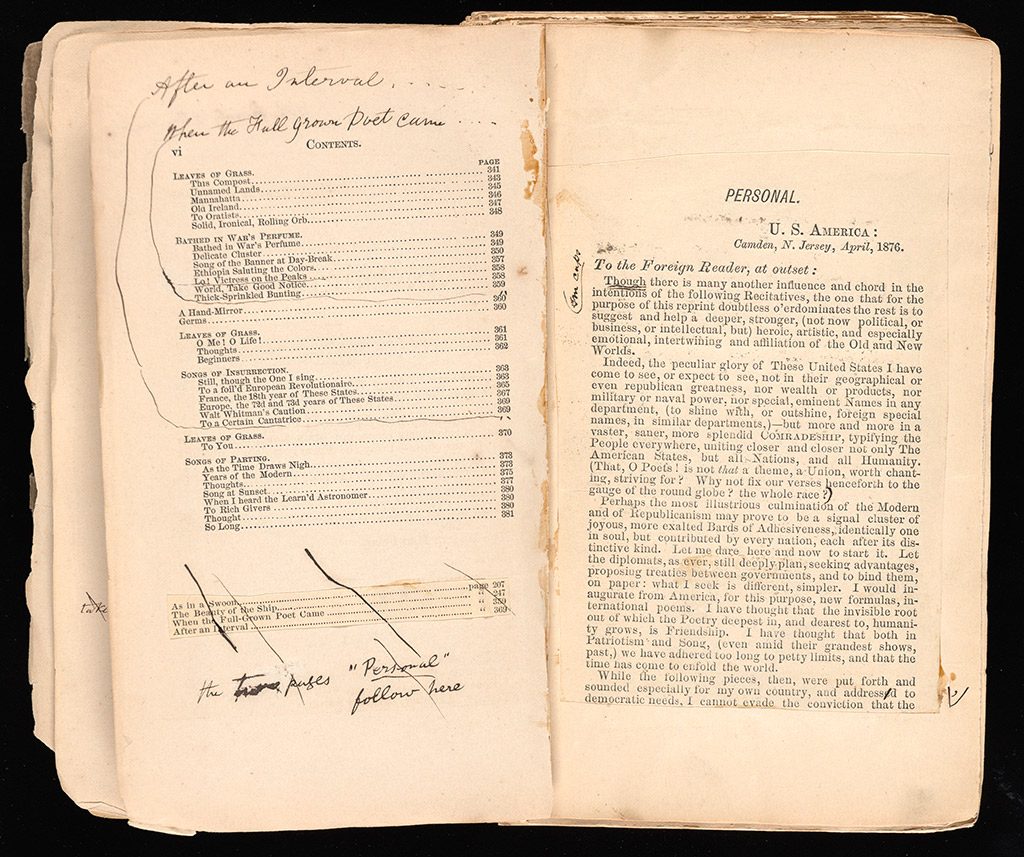 Whitman London edition of Leaves of Grass