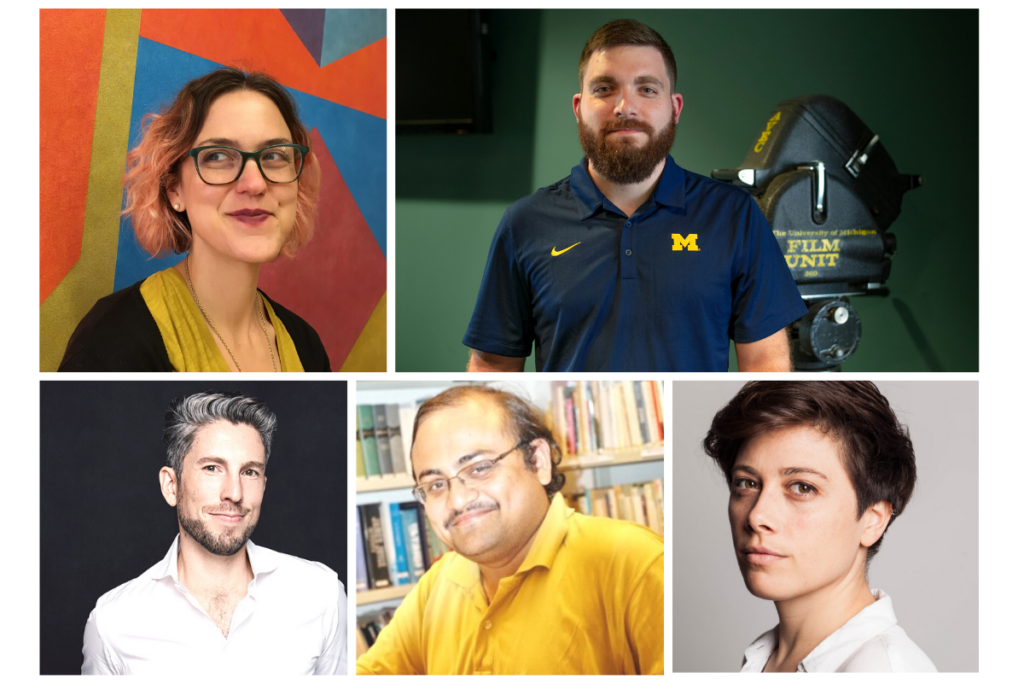 Clockwise from top left: Megan Cook, Vincent Longo, Delfina Cabrera, Dipanjan Maitra, and Lance Richardson.