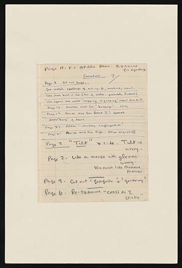 Dylan Thomas Manuscript