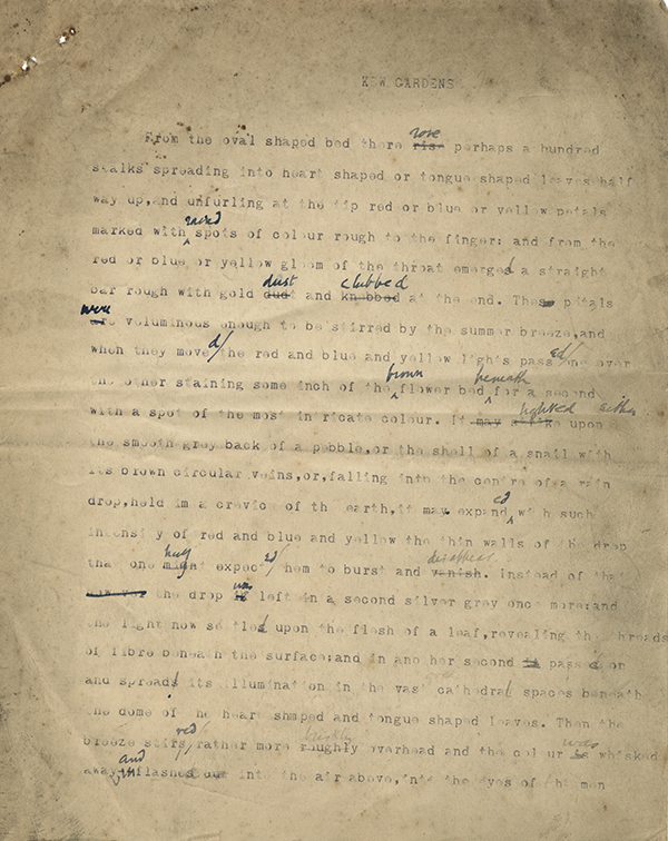 virginia woolf, kew gardens