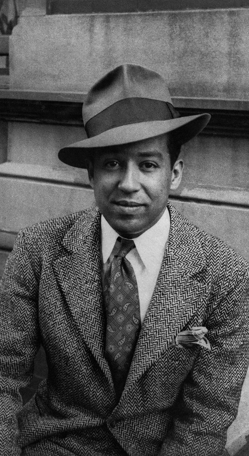 full langston hughes portrait by Carl Van Vechten
