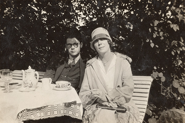 Nora Barnacle Joyce and son Giorgio.