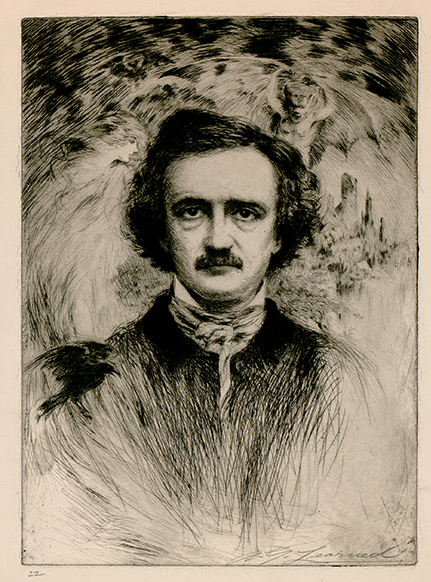 Poe-drawing-Arthur-Garfield-Learned
