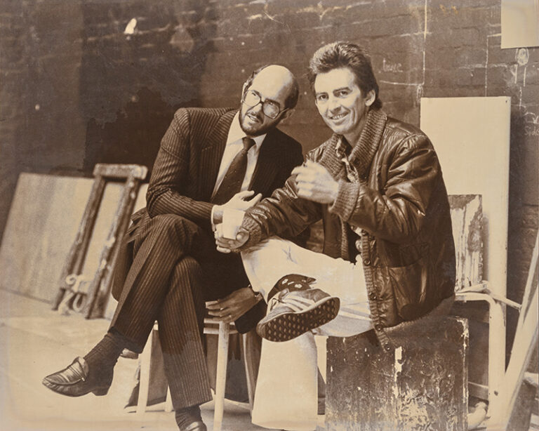 Denis O'Brien and George Harrison