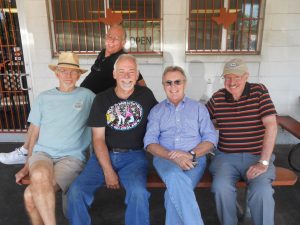 L-R: Bob McPherson, Frank Curtis, Brian Deaton, Chris King, & Bob Glover; Martin's Kumbak Place (aka Dirty's), Austin, TX, ~2012