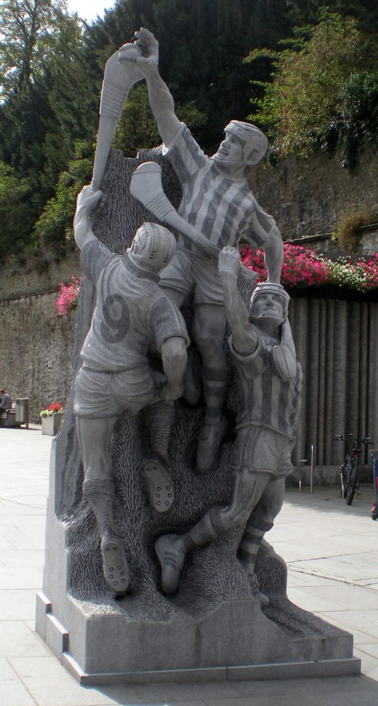 Hurling statue in Kilkenny, Ireland