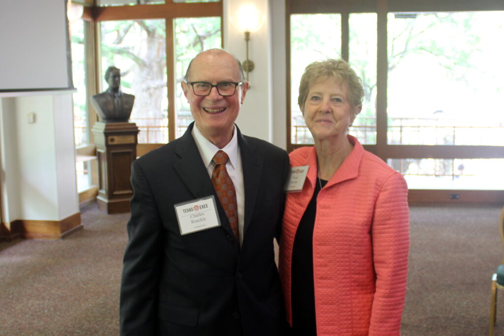 Spring Luncheon: Incoming and outgoing presidents Charles Roeckle and Susan Kessler