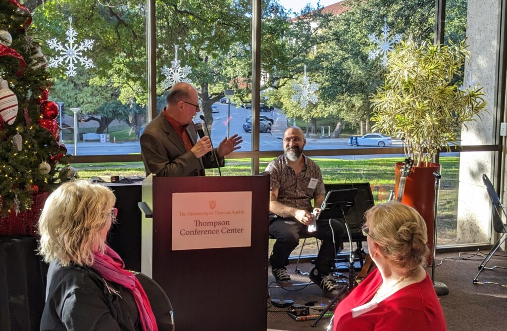 2023 Holiday Party - Charles Roeckle, Featured local guitarist Marco Antonio Santos