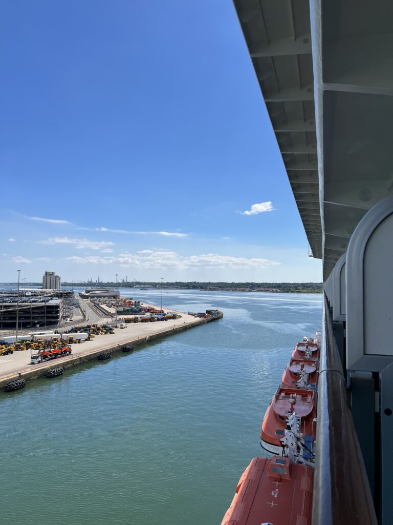 Southampton, the starboard side (Jean Harrison)