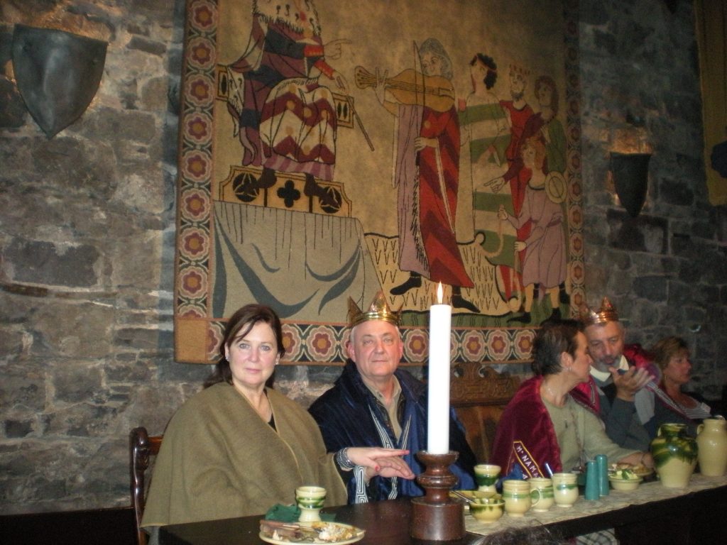 King and Queen Norm and Carmen Arn at Medieval Dinner