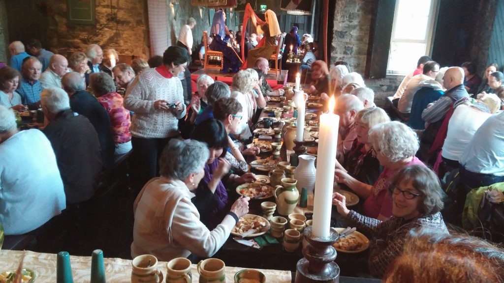 Several of our group at Medieval Dinner
