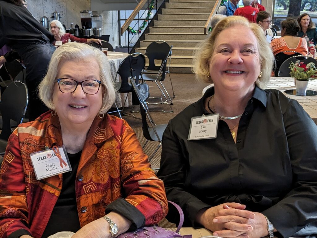 2023 Holiday Party - Peggy Mueller, Lael Hasty