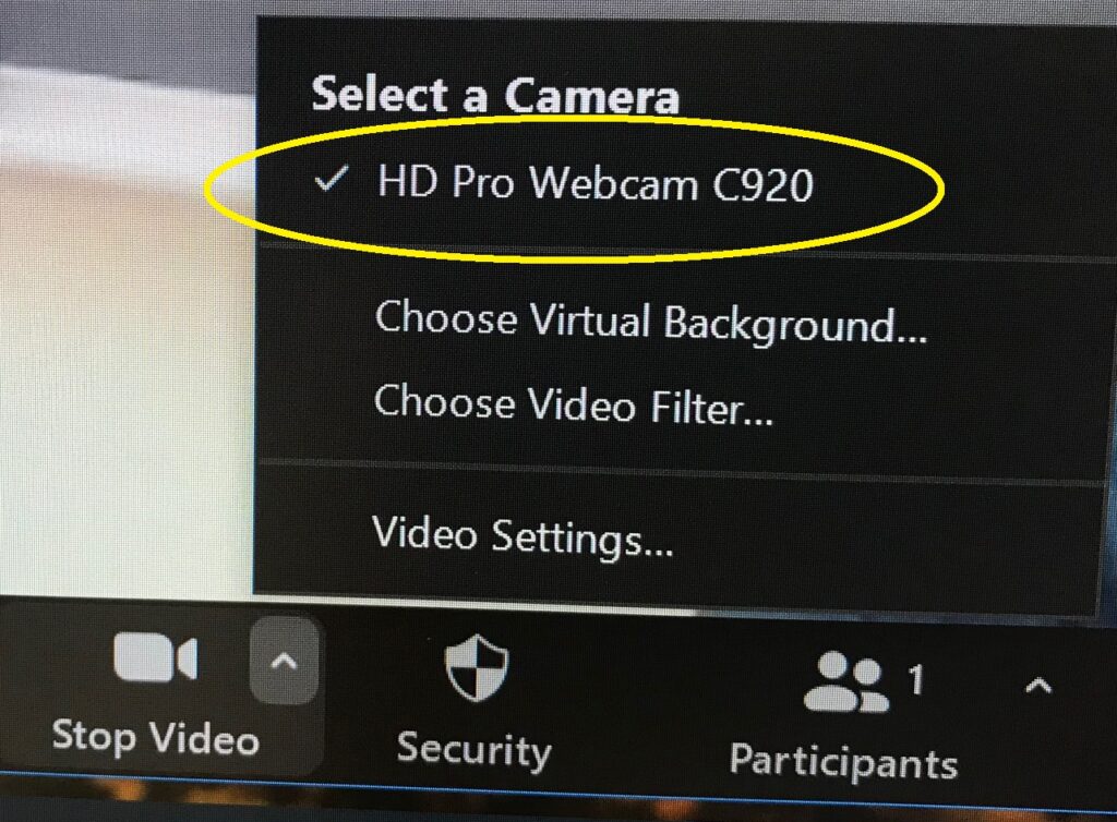 hd pro webcam c920 zoom control