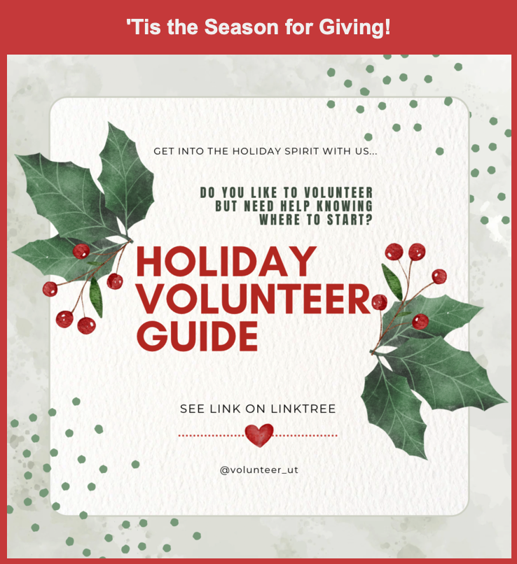 Holiday Volunteering 2023