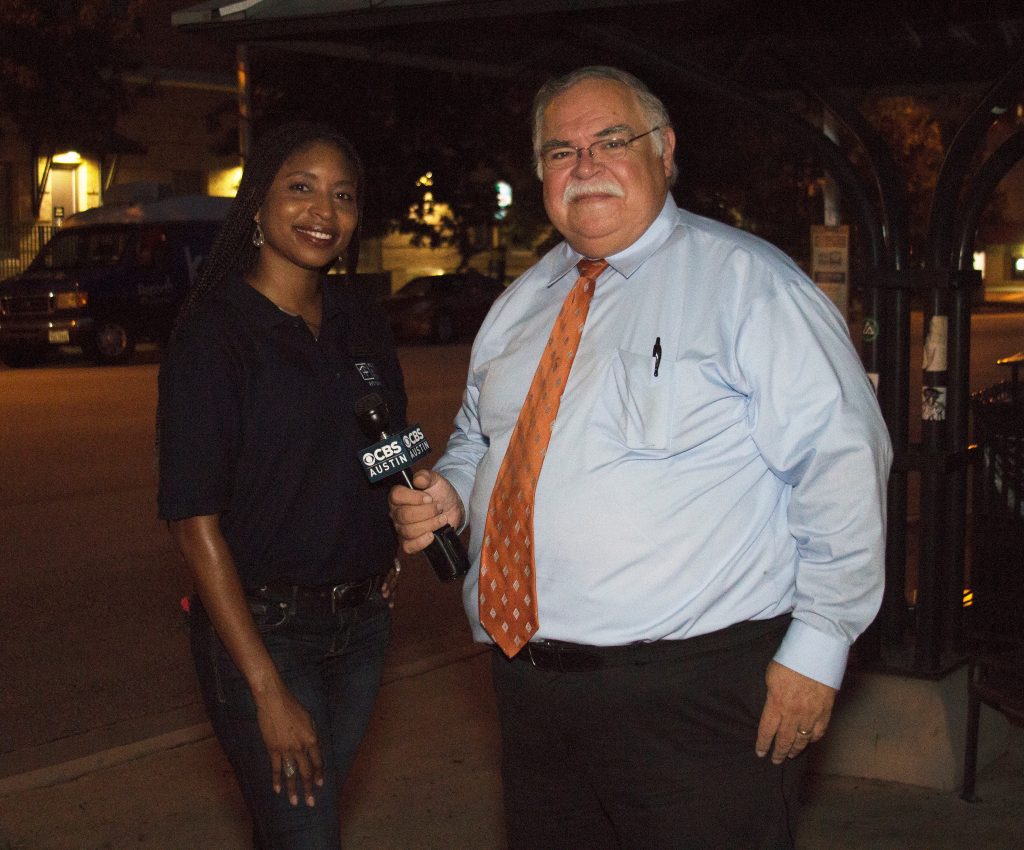 Shauna Sobers (Housing and Food Service) speaks to Fred Cantu from KEYE. 
