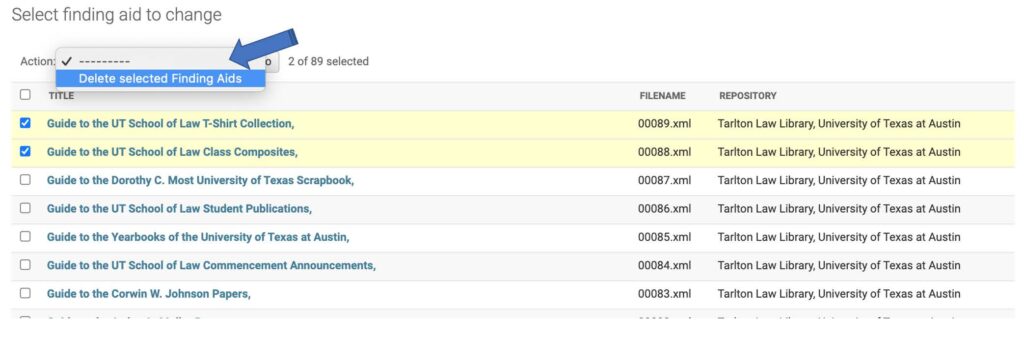 Delete Selected Files