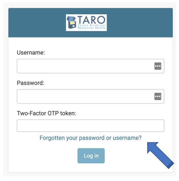 Login Screen - Forgot Password