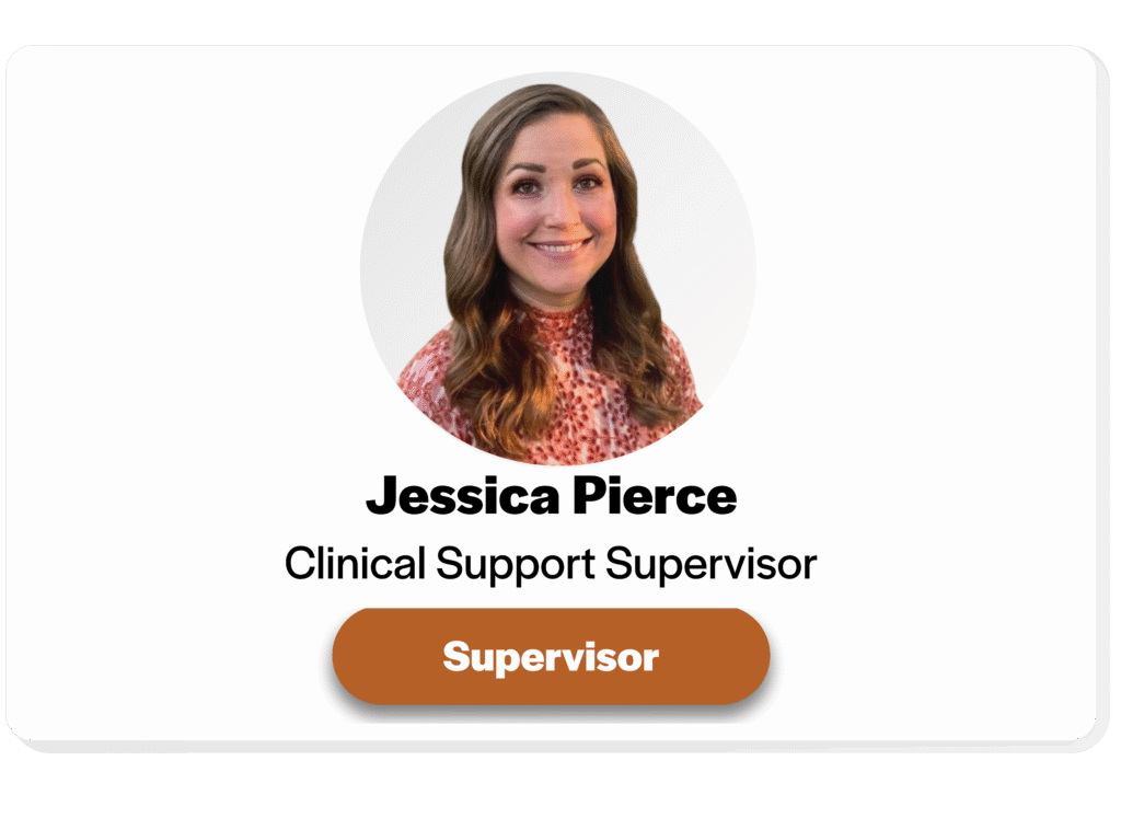 Headshot of Jessica Pierce, Clinical Support Supervisor. 