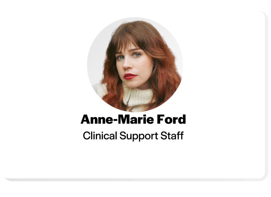 Headshot of Anne-Marie Ford, Clinical Support Staff