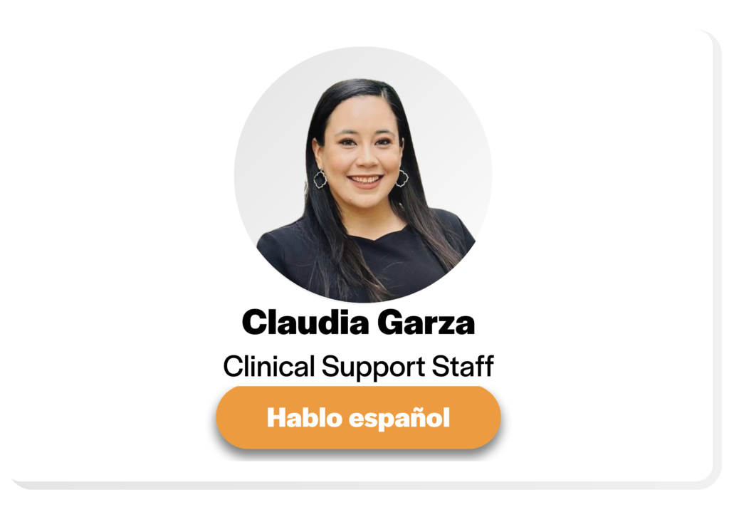 Headshot of Claudia Garza, Clinical Support Staff.