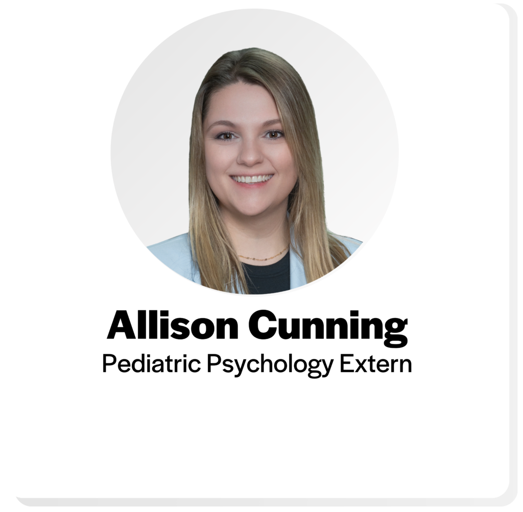 head shot of allison cunning pediatric psychology extern