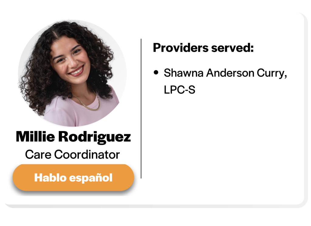 Headshot of Millie Rodriguez, Care Coordinator. 