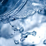 Closeup of clean, splashing water.