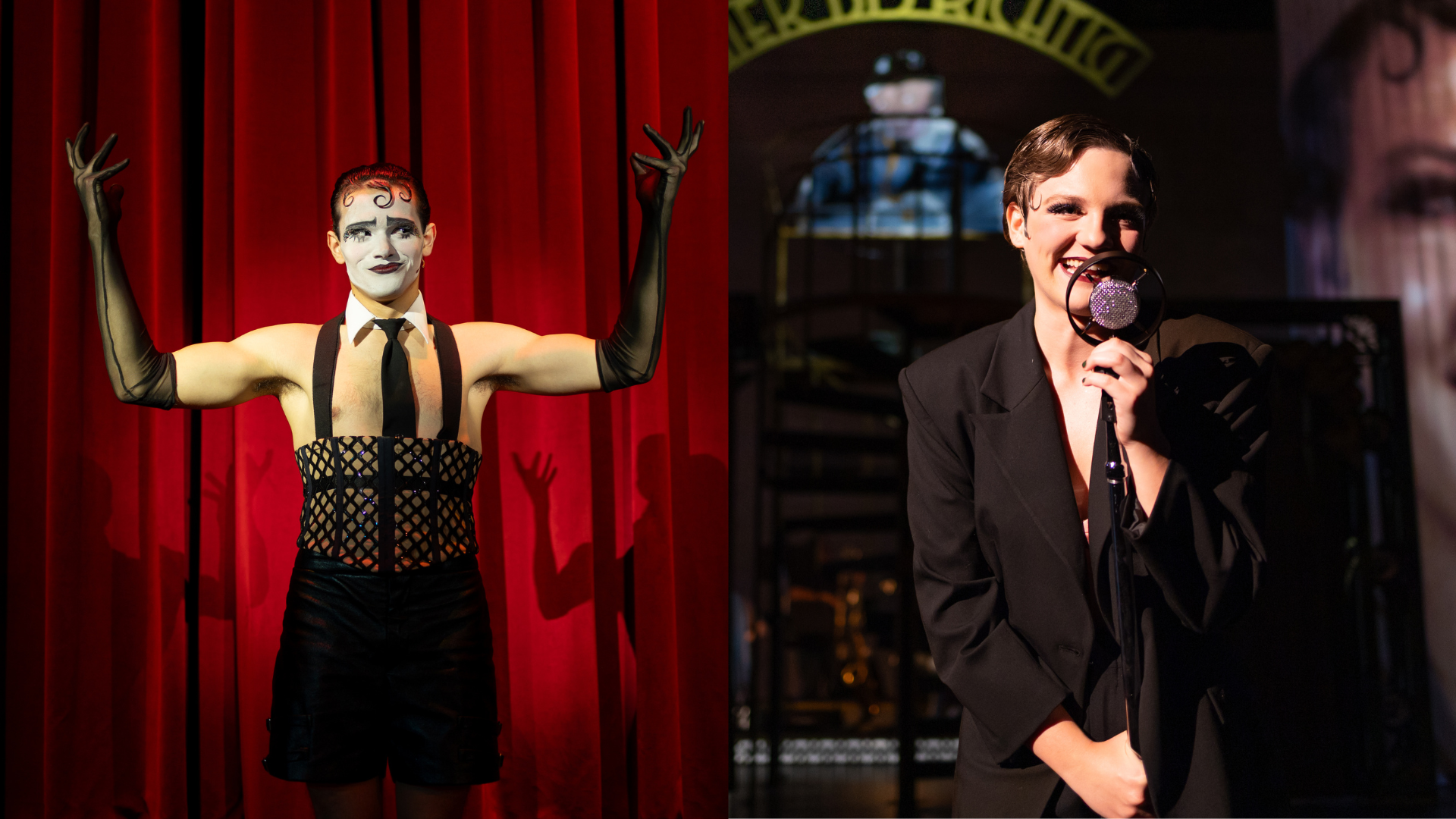 David gonima as the emcee with ella eavenson as sally bowles