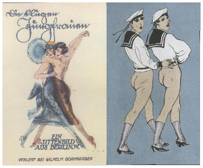 two german 1920s Posters of women dancing 
