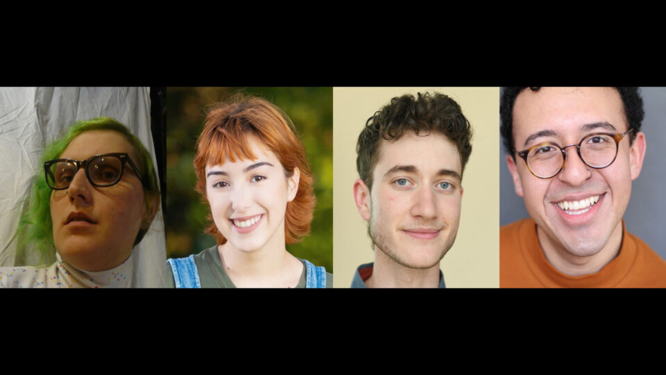 Headshots of the cast of Very Blue Light