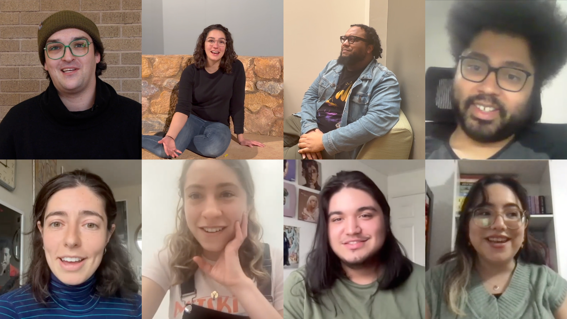 Photos of all the directors and playwrights being interviewed
