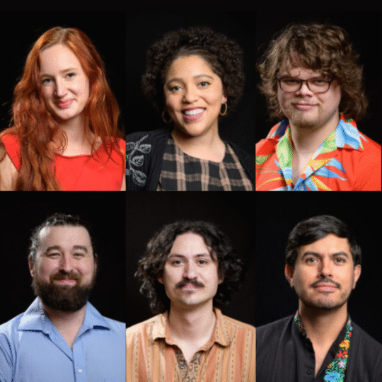Headshots of Katie Concannon, Marisa Lawrence, Gavin Strawnato, Zach Young, AJ Hurtado, and Daniel Ruiz Bustos.