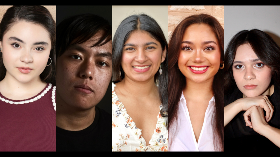 Headshots of actors in A Tale for Home