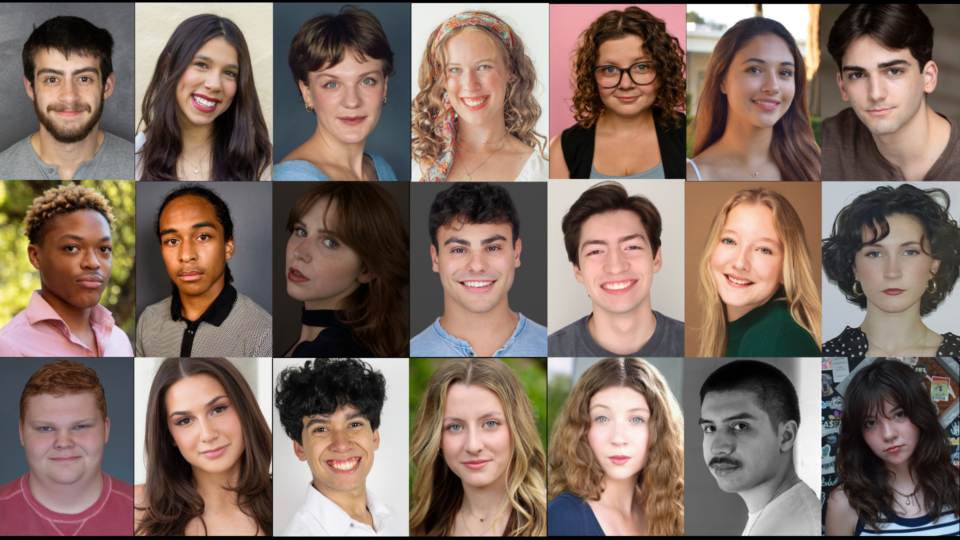 Headshots of the actors in Diet of Worms