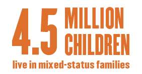 4.5 million children live in mixed-status families